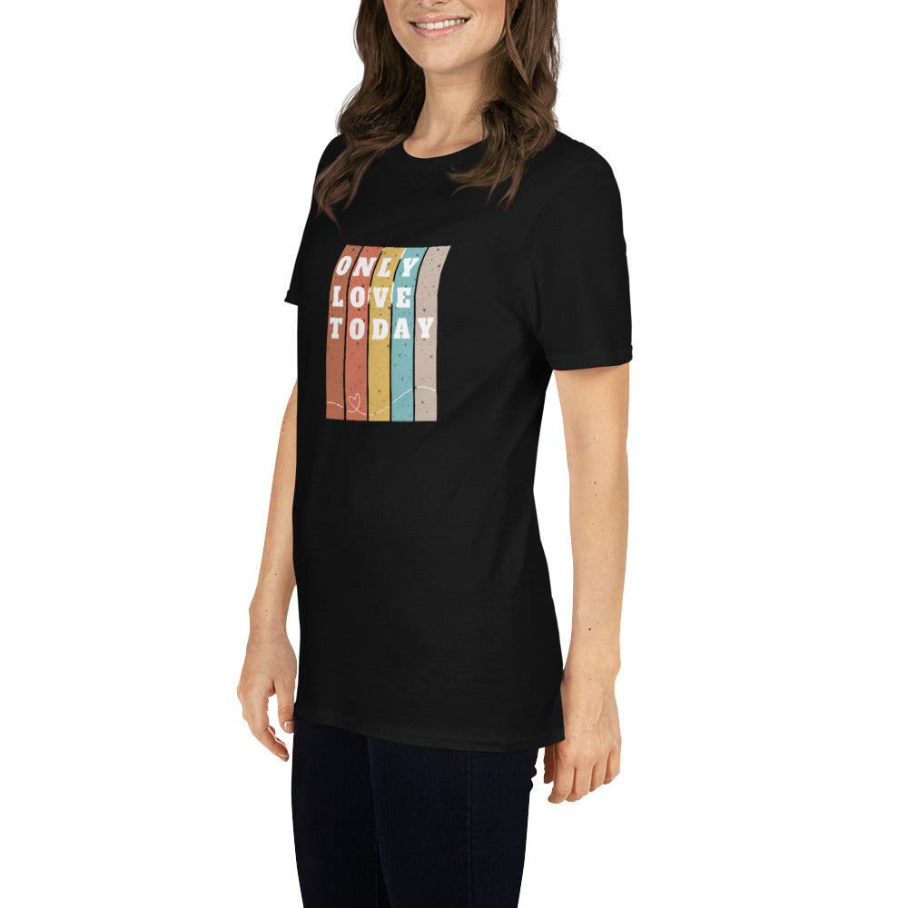 Only Love Today Rainbow T-shirt - Black