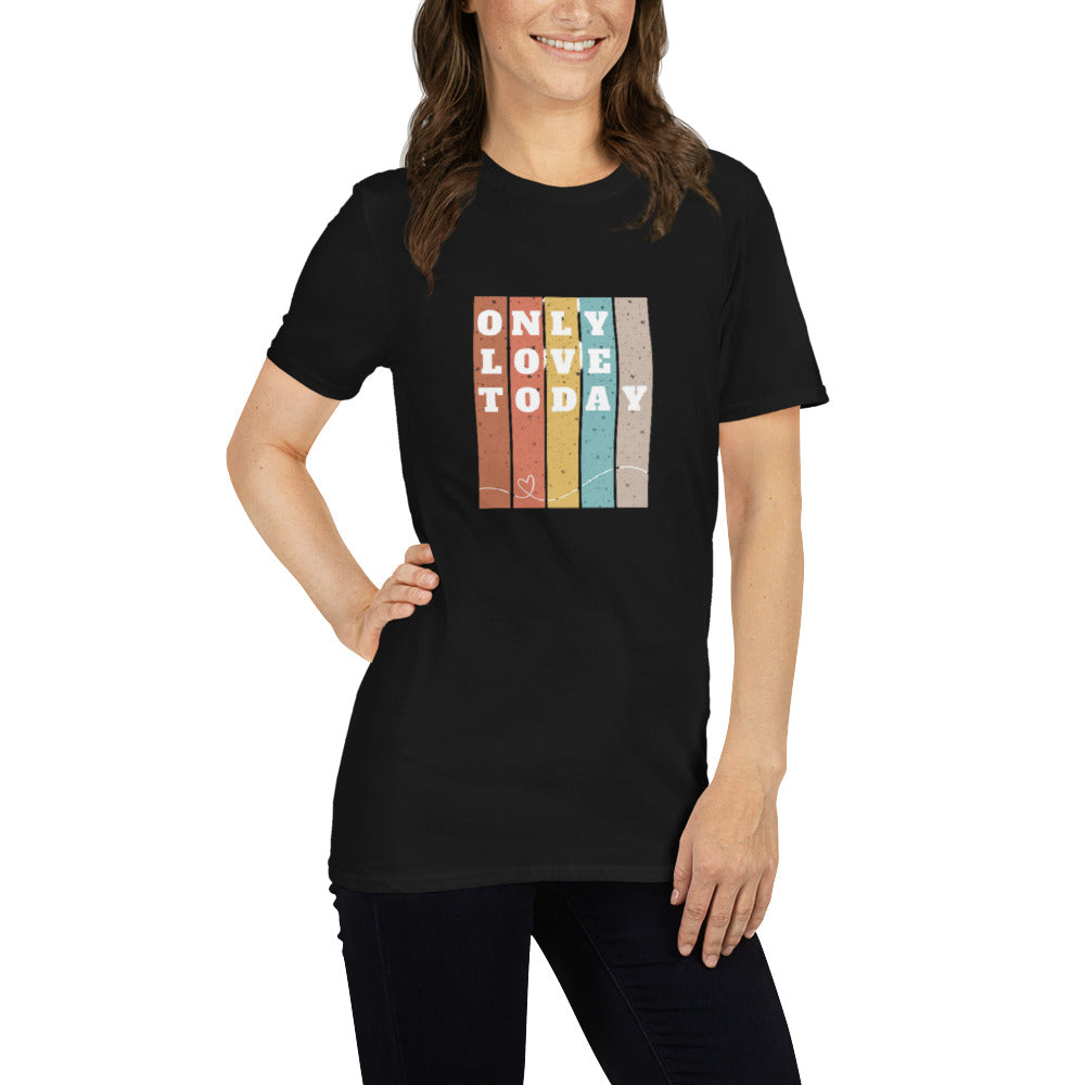 Only Love Today Rainbow T-shirt - Black