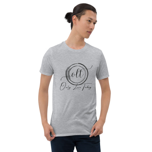 Only Love Today Black Circle on Grey T-Shirt