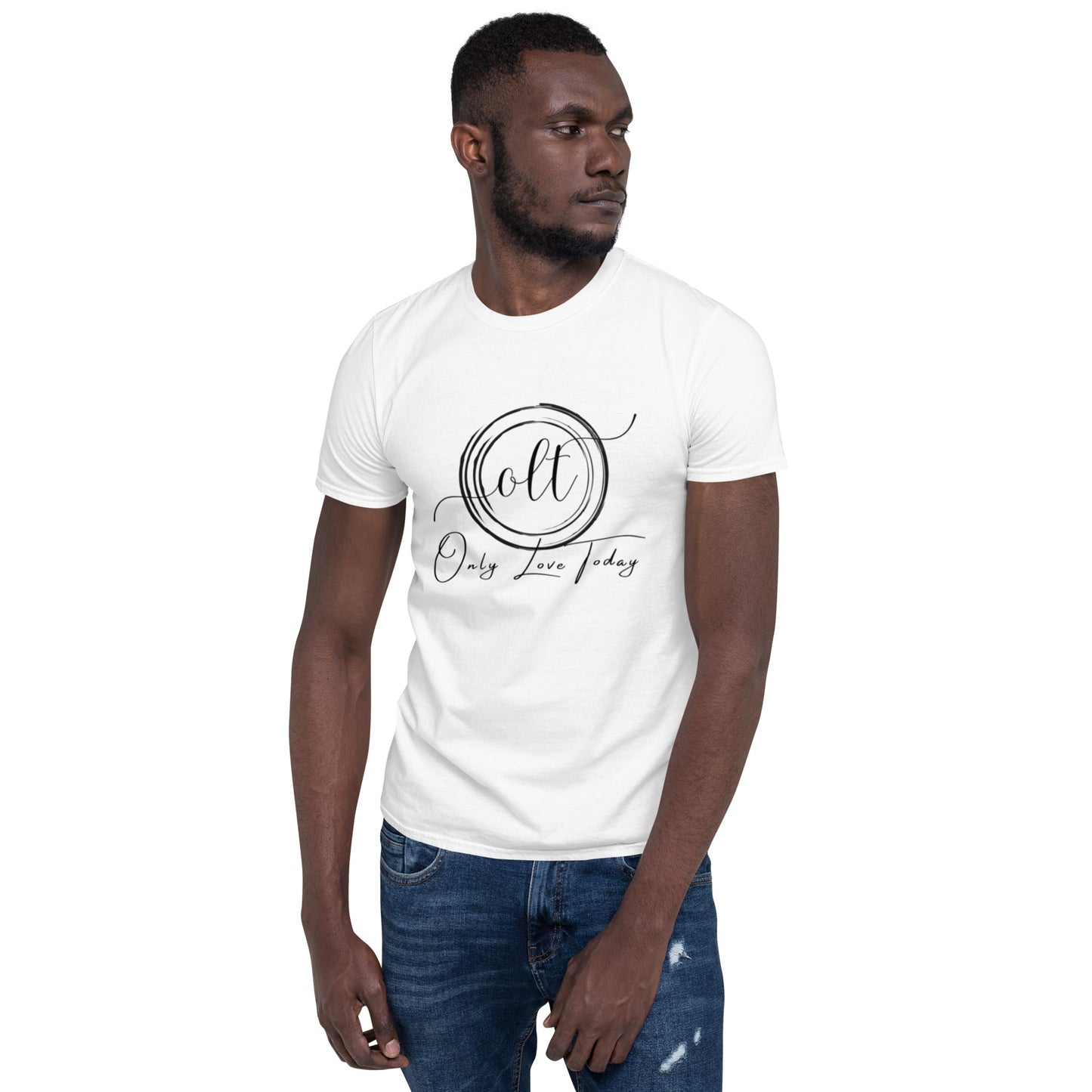 Only Love Today Black Circle on Grey T-Shirt