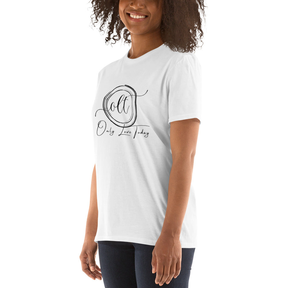 Only Love Today Black Circle on Grey T-Shirt