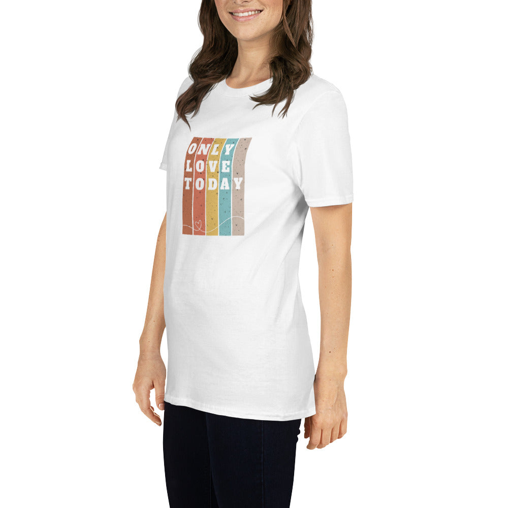 Only Love Today Rainbow T-shirt - White
