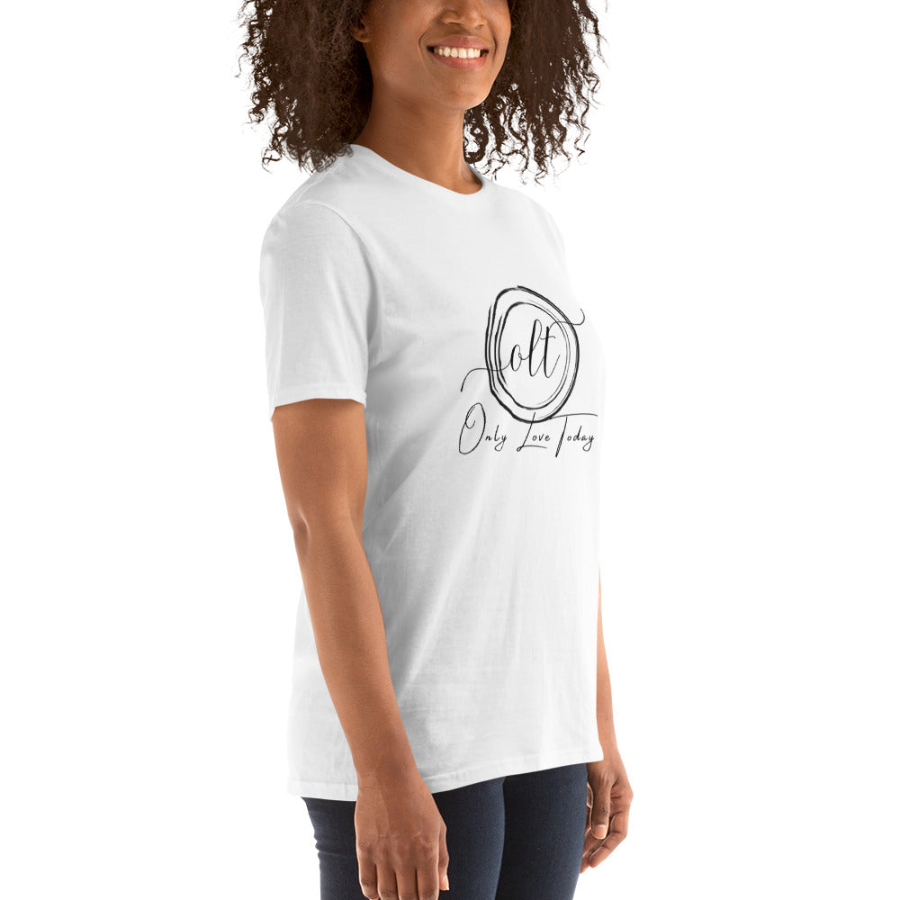 Only Love Today Black Circle on Grey T-Shirt