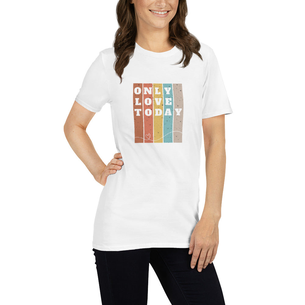 Only Love Today Rainbow T-shirt - White